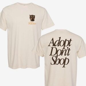 NWT SOLD OUT Barstool Sports Adopt Don't Shop Cream T-Shirt XL Miss Peaches